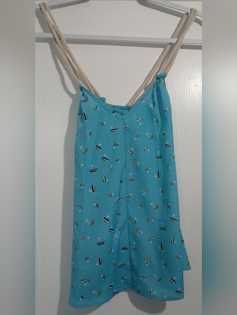 Mustard Seed Small Turquoise Sailboat Tank Top - NWT - Picture 6 of 6